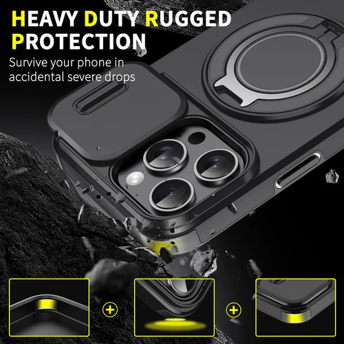 Funda Case Para iPhone Magsafe Uso Rudo De Protector Camara