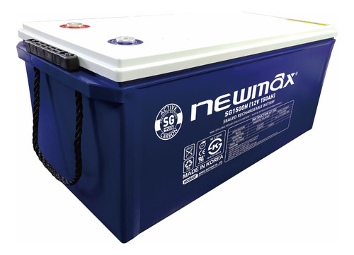 Batería Para Panel Solar Newmax Gel 12v 150ah, Made In Korea