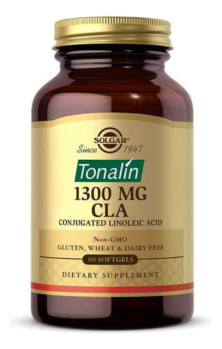 Tonalin 1300 Mg Cla Solgar 60 Capsulas Blandas Sabor Neutro