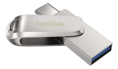 Pendrive Sandisk Ultra Dual Drive Luxe 512 Gb Usb-a Usb-c 150mb/s Gris - Sdddc4-512g-a46