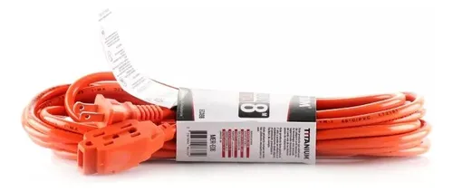 Extensión Eléctrica Encauchetada 8m Industrial Certificada
