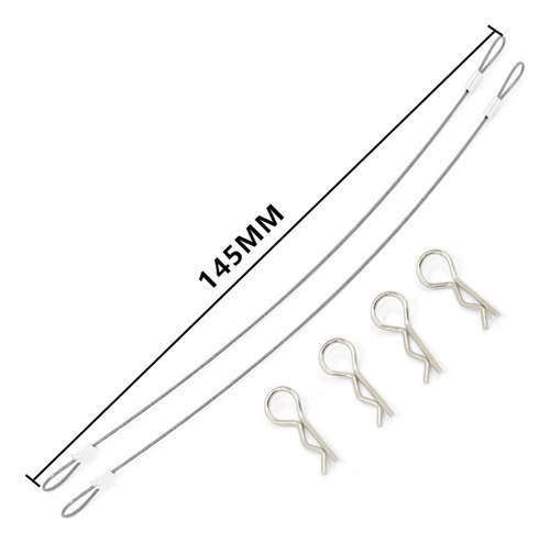 2 Rc Body Clips R Pins Para 1/10 1/8 Scale Rc Crawler Car
