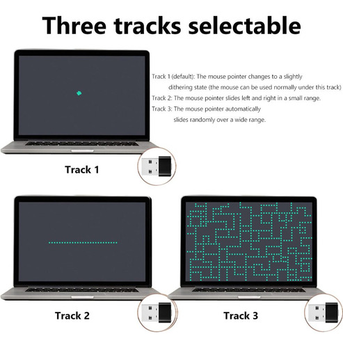1-10 Unidades De Mouse Usb Jiggler Undetectable Mouse Mover