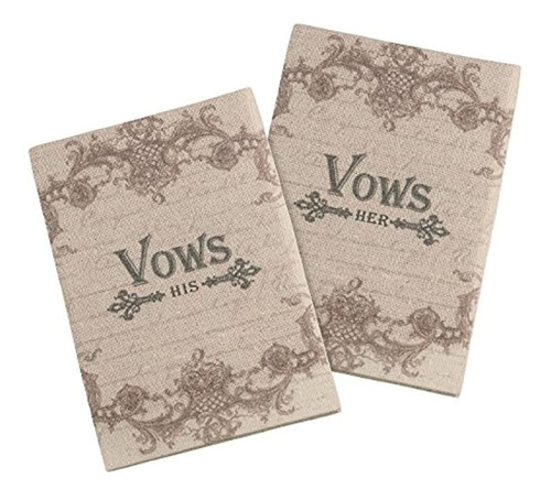 Lillian Rose Wedding Ceremony Rustic His & Hers Vow Books, T