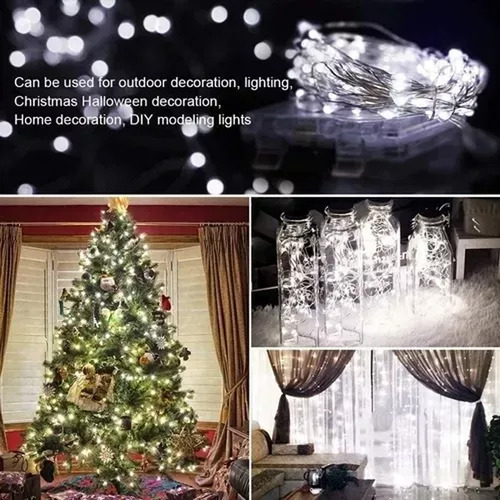 20252025paquete De 6 Luces Decorativas 10 M Tira Led Navidad