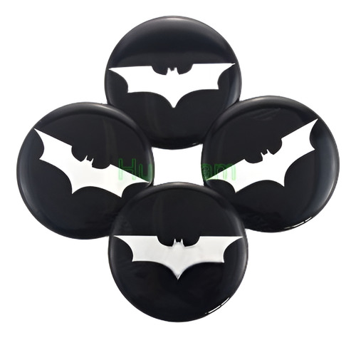 4pcs 50mm Emblema De Murciélago De Batman Caballero Oscuro C