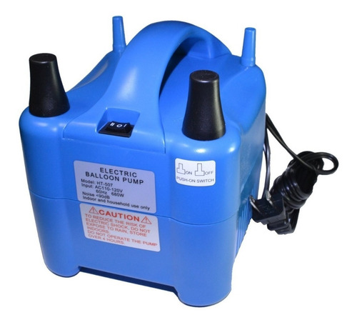 Imagen 1 de 2 de Inflador De Globos Bombas Eléctrico Doble Boquilla 680w