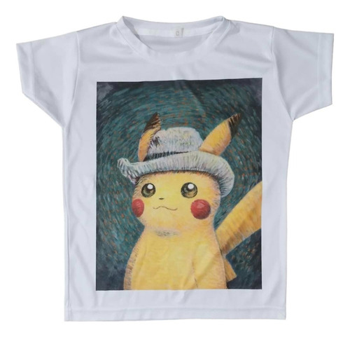 Playera Pokémon Pikachu Van Gogh Niño