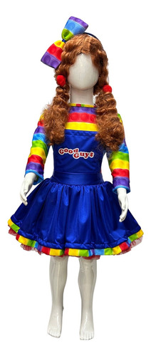 Disfraz Muñeca Diabólica Niña, Halloween, Chucky