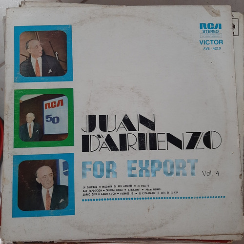 Portada Juan D Arienzo For Export Vol 4 P2