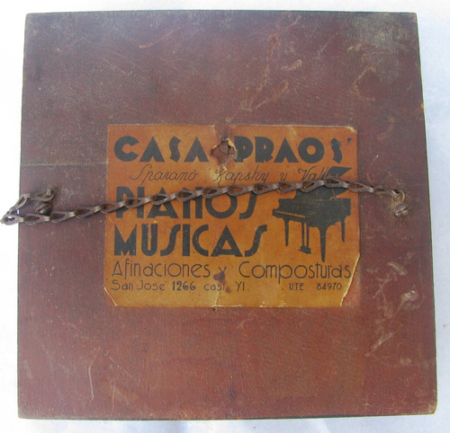 Replica Antigua Cabeza Beethoven Celuloide Sobre Madera (Usado)