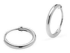 Par Brinco Piercing Argola Helix Cartilagem Prata 925 6mm