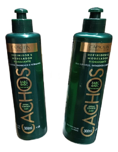 2 Definidor E Modelador Capicilin Cachos 300ml