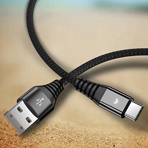 2 Unidade Cable Usb Trenzado Nailon Tipo Cargador Rapido S9