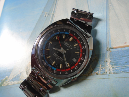 Seiko Antigo Navigator Timer Gmt 6117 6410 Cal 6117b 1972
