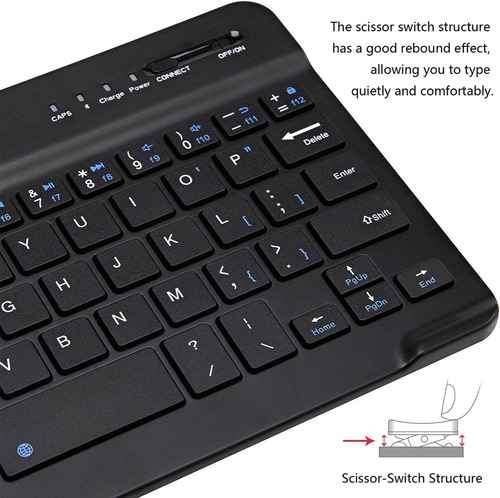 Imagen 9 de 9 de Mini-teclado Ultra Delgado Bluetooth Español Inalambrico
