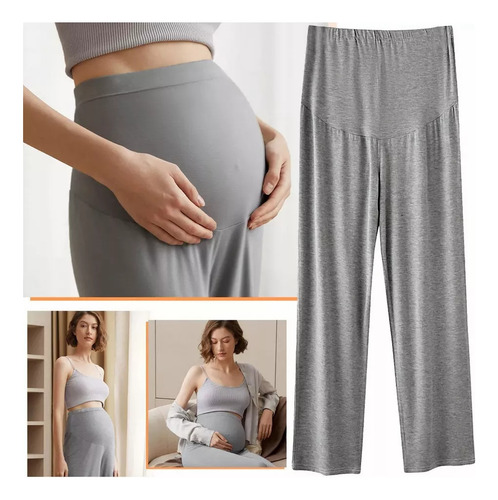 Pantalon De Maternidad Algodon Modal - Ajustable