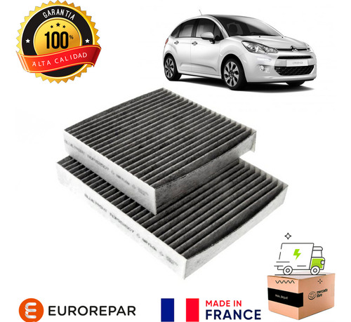 Filtro Polen Para Citroen C3 1.6 Ep6 Bencina 2012 2016