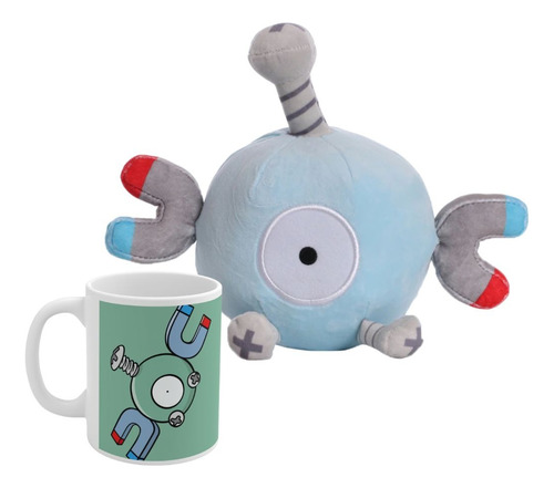 Peluche Pokémon Magnemite Promoción Más Taza