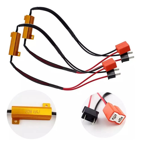 Resistencia Canbus Anti-error Para Bombillo Led H7 H11 H1