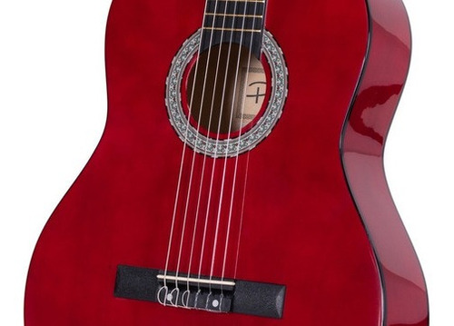 Imagen 4 de 11 de Guitarra Criolla Parquer Custom Niño 1/4 Chico Rojo