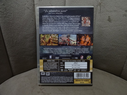 Dvd Apocalypto Mel Gibson Imb (Usado)