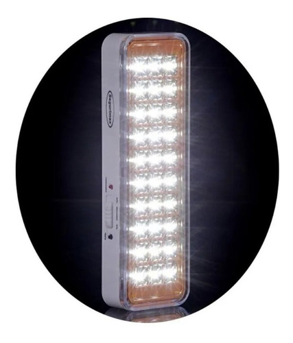 Kit 10 Luminária Luz De Emergência 30 Leds Lampada Segurimax