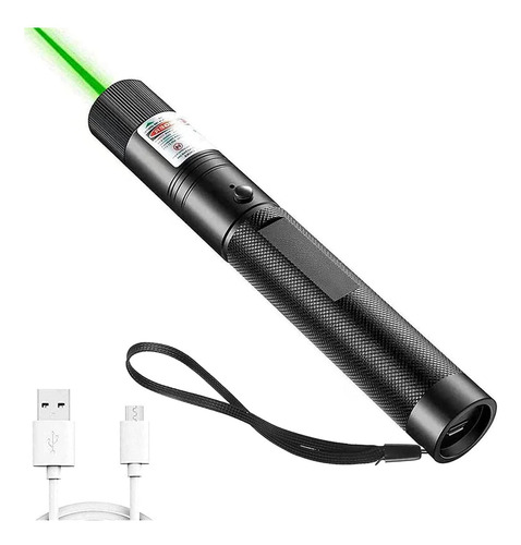 Viga De Puntero Verde De Largo Alcance Yehuot Con Carga Usb,