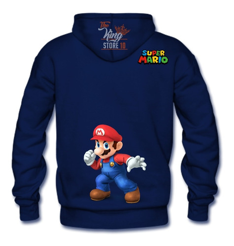 Poleron Cierre + Taza, Mario Bros, Nintendo, Atari, Gamer, Xxxl / Kingstore10