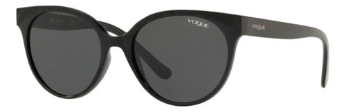 Oculos Sol Vogue Vo5246s W44 87 53 Preto Brilho Lente Cinza