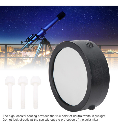 Filtro Solar De 6090mm Para Tubo De Telescopio 60/70m