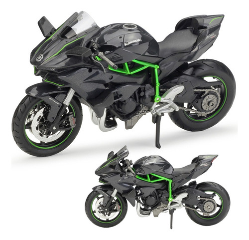 Maisto Kawasaki Ninja H2r Miniatura Metal Motocicleta 1/12