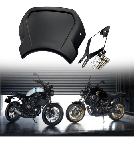 Parabrisas De Motocicleta, Placa Frontal, Deflector De Negro