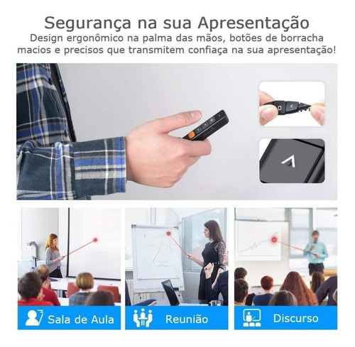 Caneta Laser Power Point Controle Sem Fio Apresentador Slide