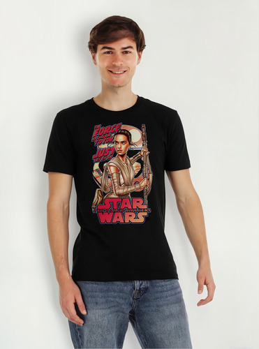 Playera Star Wars Rey Diseño 490 Películas Playeras Beloma