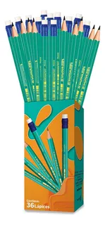 Lápices De Grafito Bic Evolution Hb #2 Hecho De Resina 36 Pz