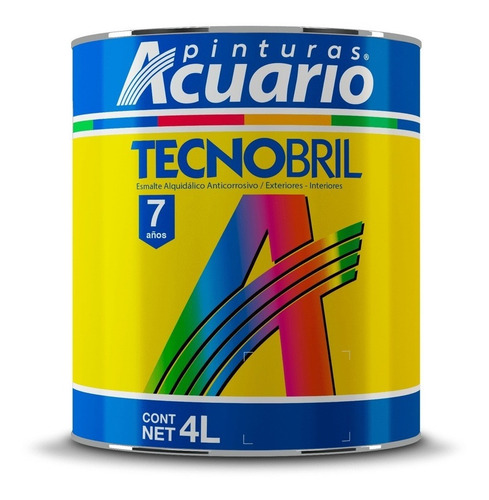 Pintura Esmalte Tecnobril Verde Fresco 4l Acuario Ev224540