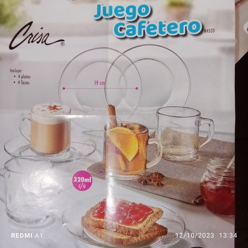 Juego Cafetero Mca Crisa