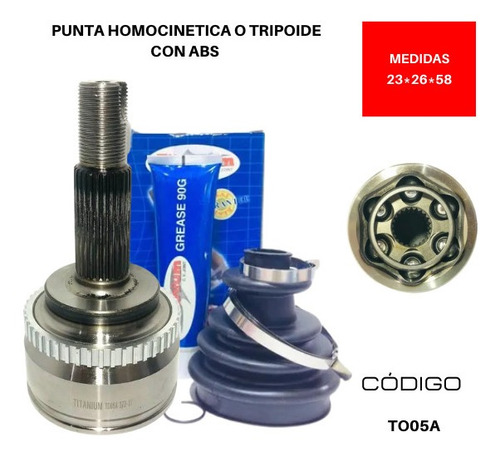 Punta Tripoide Toyota Avensis Ii T25 Wagon 1.6 16v 2003 2008