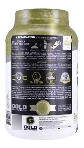 Imagen 3 de 4 de Iso Gold Protein 2lb Isolatada Hidrolizada Gold Nutrition
