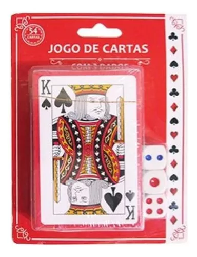 Xadrez + Baralho Cartas Kit Jogos Lazer Diversão - 1 Fit - Baralho