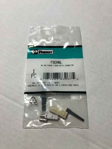 Conector Fscmbl Sc Para Fibra Optica Multimodo Marca Panduit