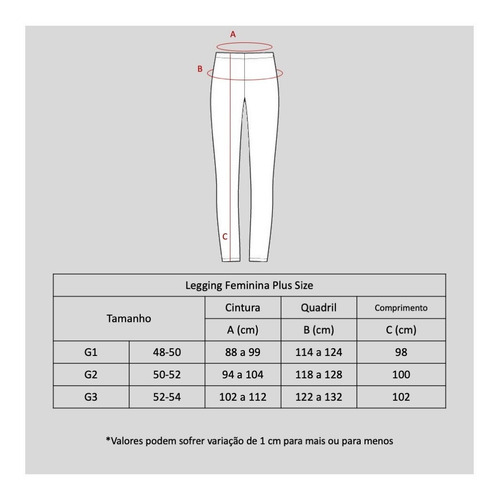 Imagem 5 de 5 de Kit 3 Calça Legging Plus Size #cinturaalta #custobeneficio