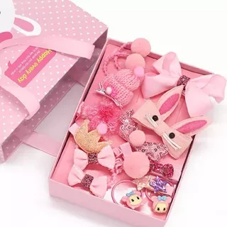 Set De Ganchitos Para Bebés Niñas Cabello - Caja De Regalo