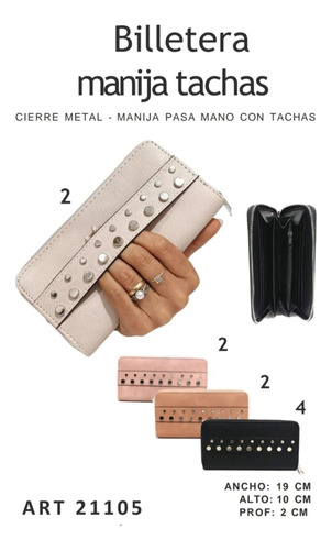 Billetera Con Tachas 21105