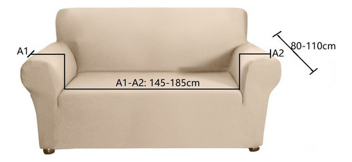 . Funda Elástica De Sofá Protector De Sillón 2 Plazas
