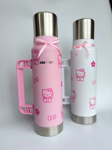 Termo Acero Inoxidable Hello Kitty Pico Cebador Rosa