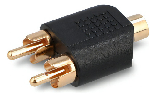 Adaptador De Audio Auxiliar 3.5 Mm A Rca Negro Radioshack