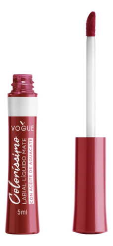 Labial Liquido Vogue Colorissimo Encanto Frutal Color Mora