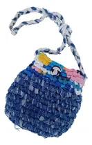 Comprar Bolso Cartera Tejido En Crochet Con Trapillo Artesanal. Dama